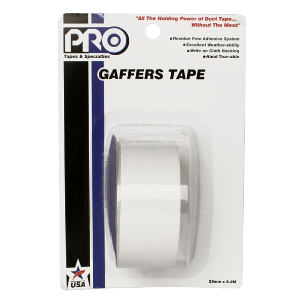 PRO GAFF 2 X 6YARDS POCKET TAPE - WHITE