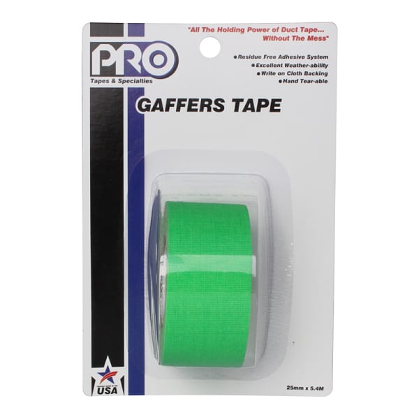 PRO GAFF 2 X 6YARDS POCKET TAPE - FL GREEN