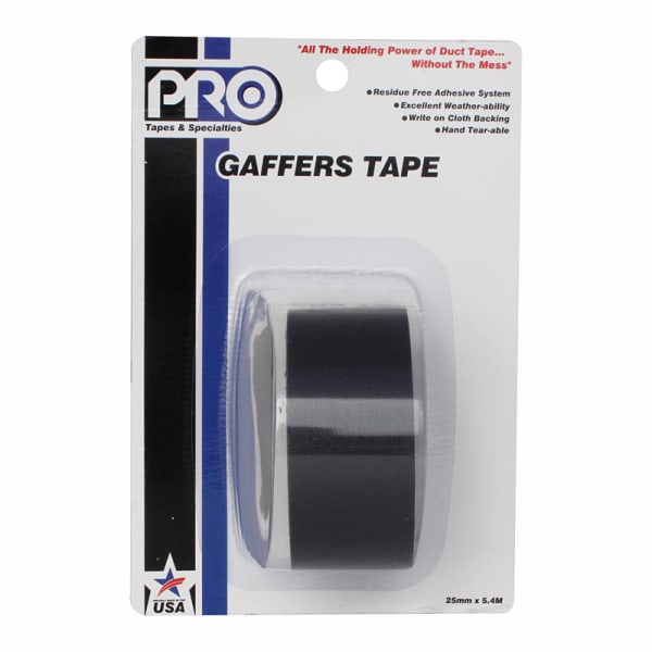 PRO GAFF 2" X 6YARDS POCKET TAPE - BLACK