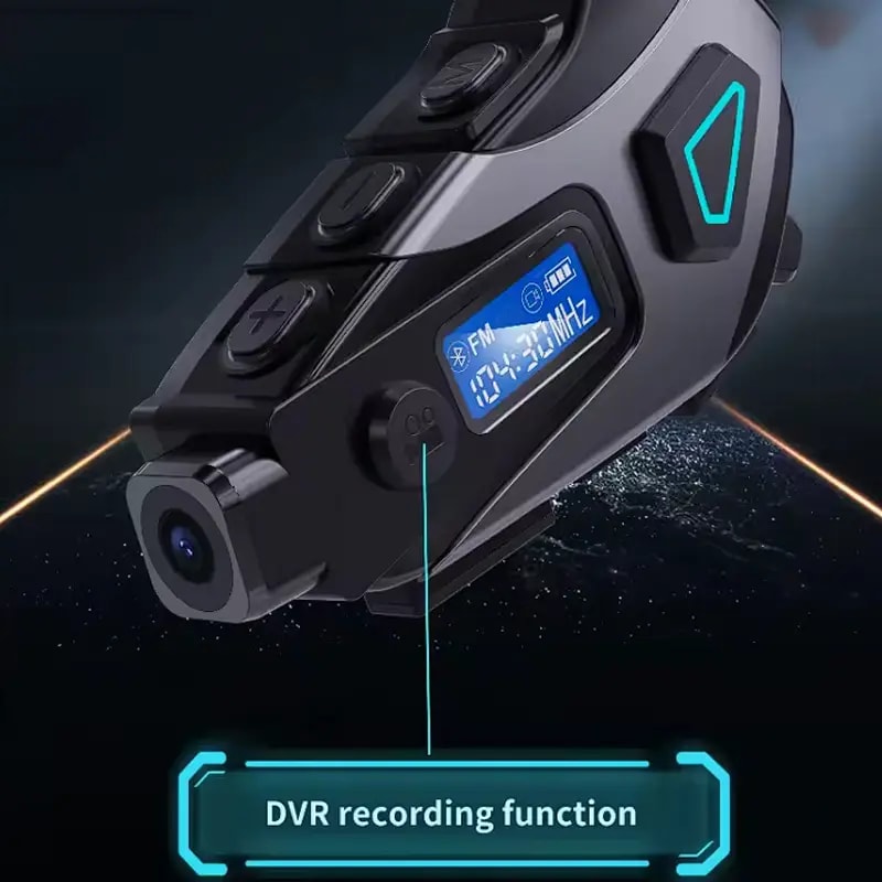 AURICULAR MICRÓFONO CON CÁMARA PARA CASCO MOTO INTERCOMUNICADOR IMPERMEABLE K10 3