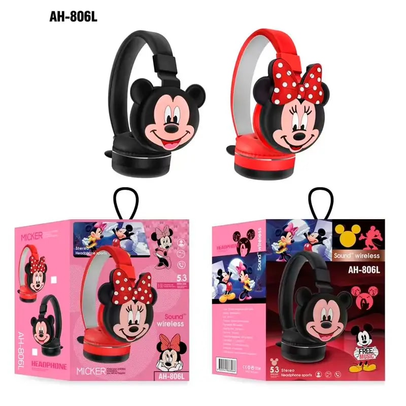 AURICULAR BLUETOOTH VINCHA MUÑECOS PERSONAJES 2