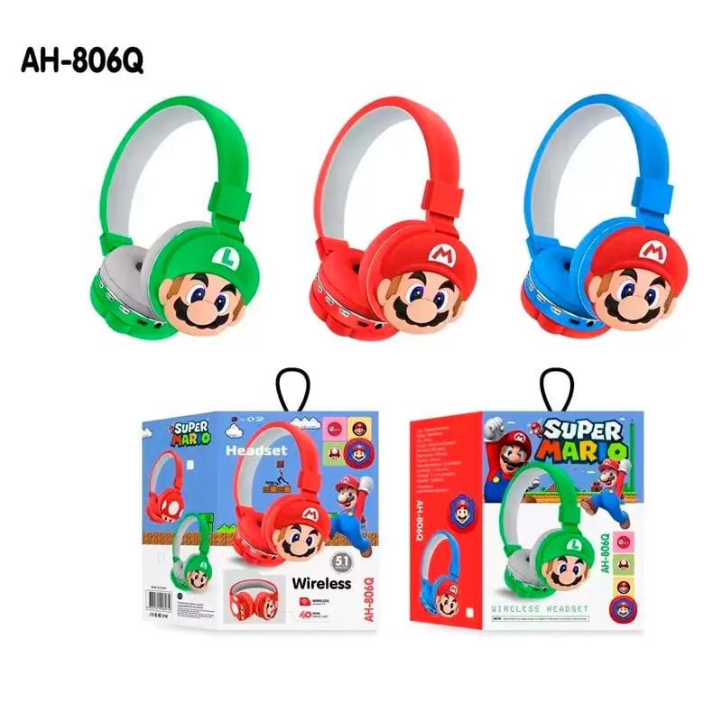 AURICULAR BLUETOOTH VINCHA MUÑECOS PERSONAJES 3