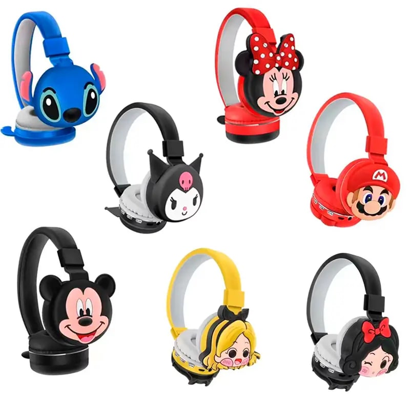 AURICULAR BLUETOOTH VINCHA MUÑECOS PERSONAJES 6