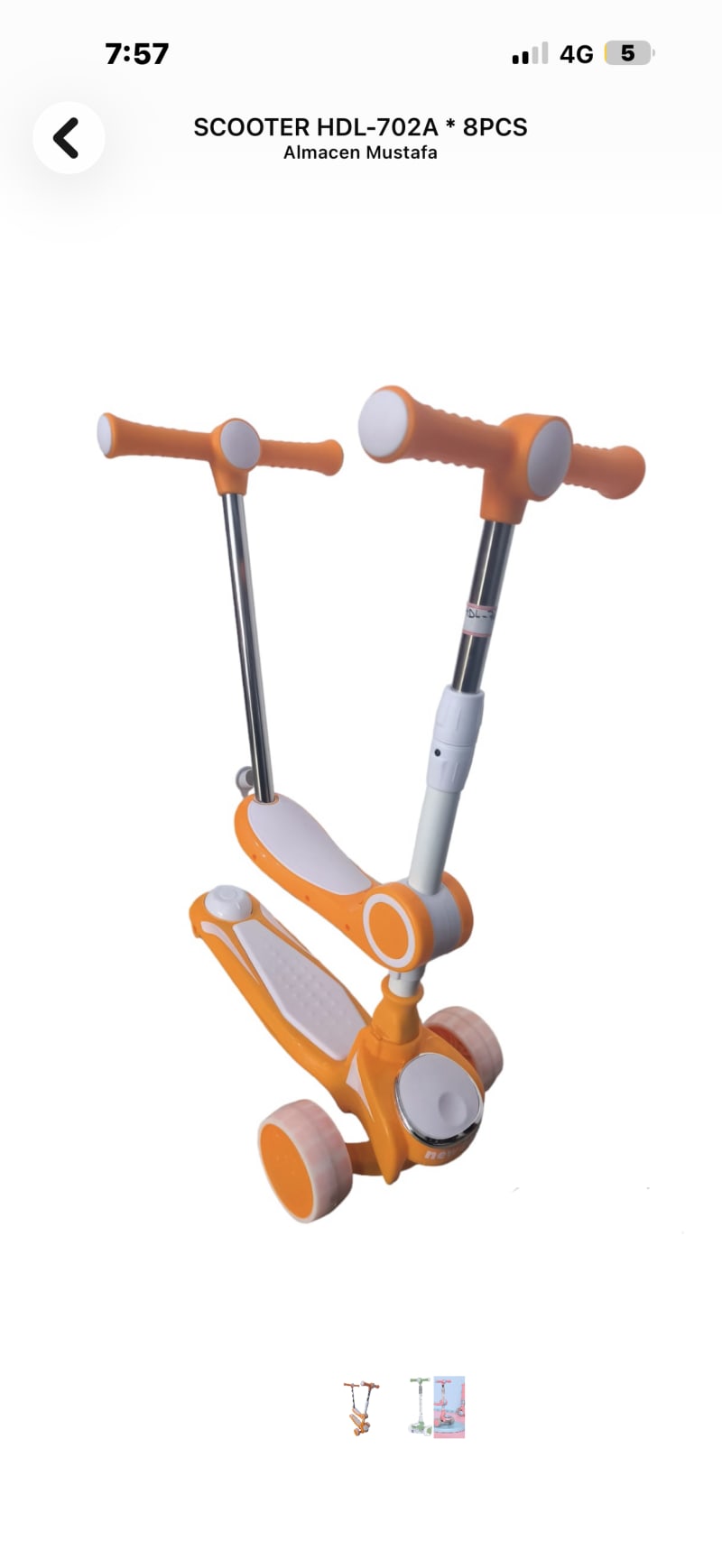 Scooter Infantil 3 en 1 Diseño multifuncional 2