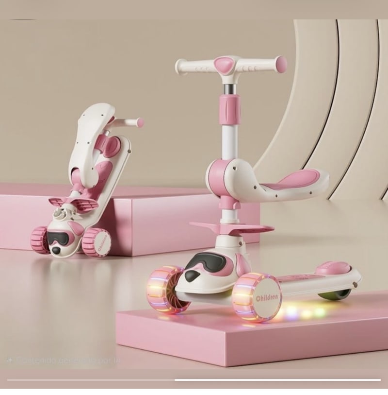 Scooter Infantil Multifuncional 3 en 1 2