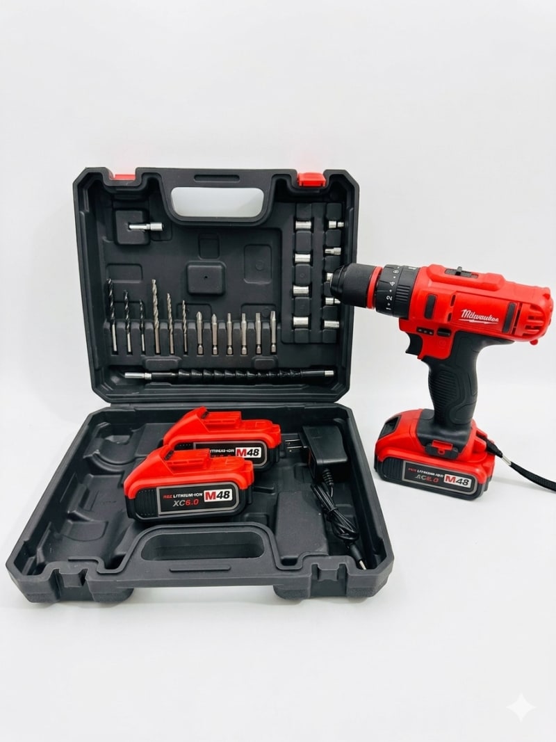 Taladro Miillwaukee 48v Mandril Metalico 4