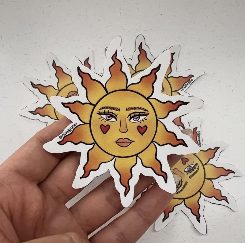 Paquete de 5 stickers adhesivos 💘 2