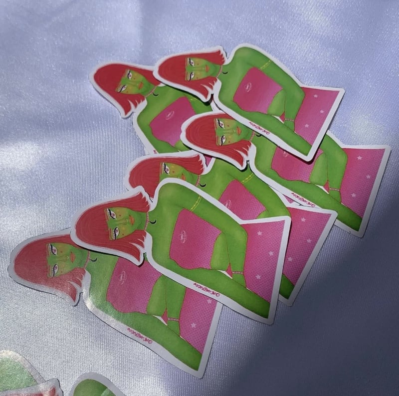 Paquete de 5 stickers adhesivos 💘 10
