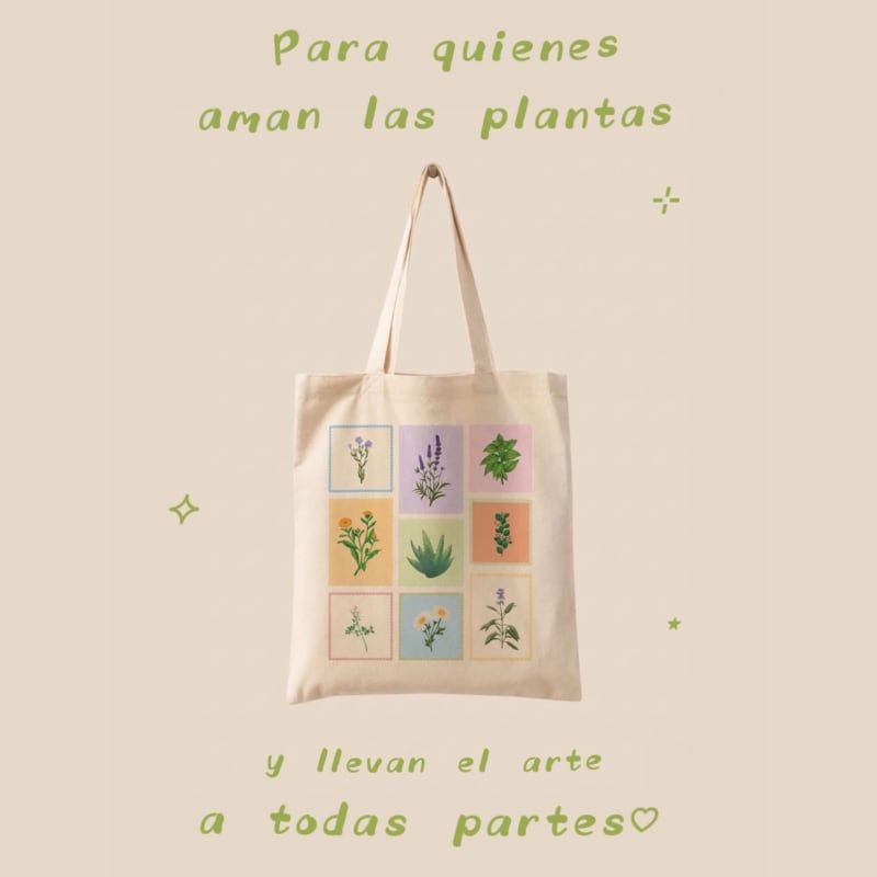 Tote bag plantas medicinales 🌿🌱✨ 1