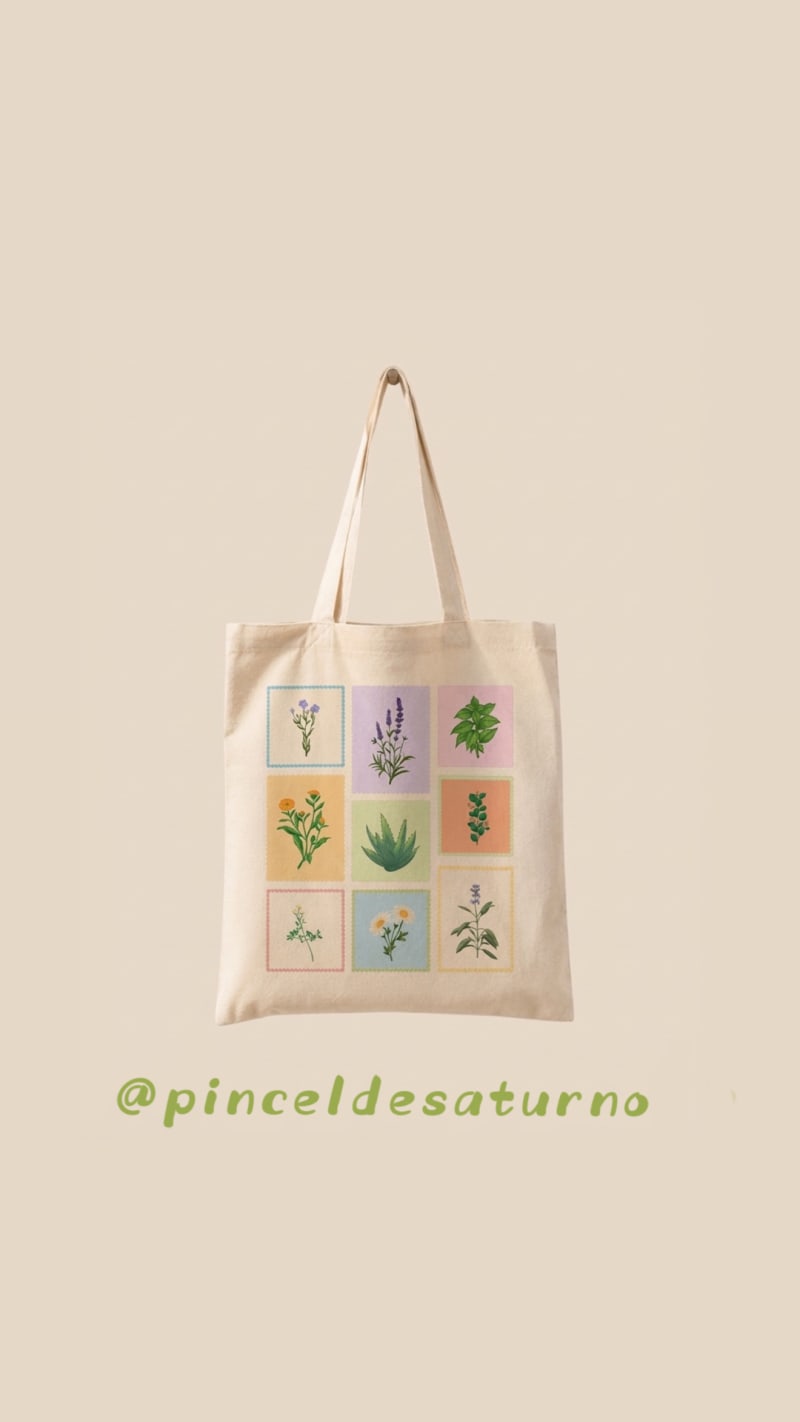 Tote bag plantas medicinales 🌿🌱✨ 4