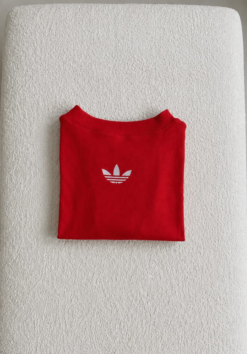 Crop Top Rojo Bordado Color Blanco 3