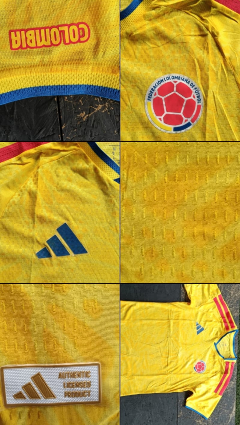 Camiseta de colombia encauchetado 1.1 1