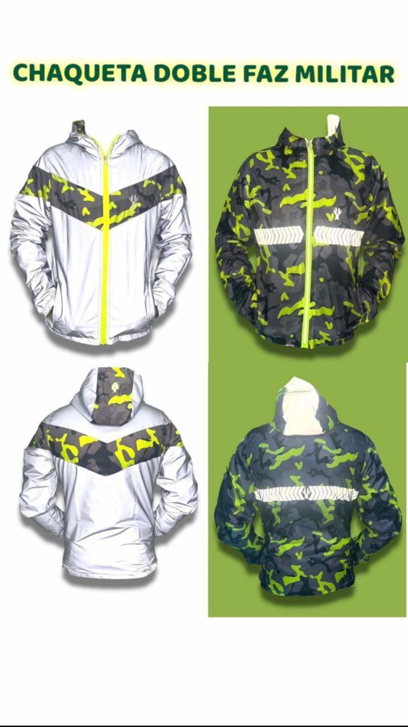 😍🎉...Chaqueta Doble Faz Reflective Premium ...🎉😍 3