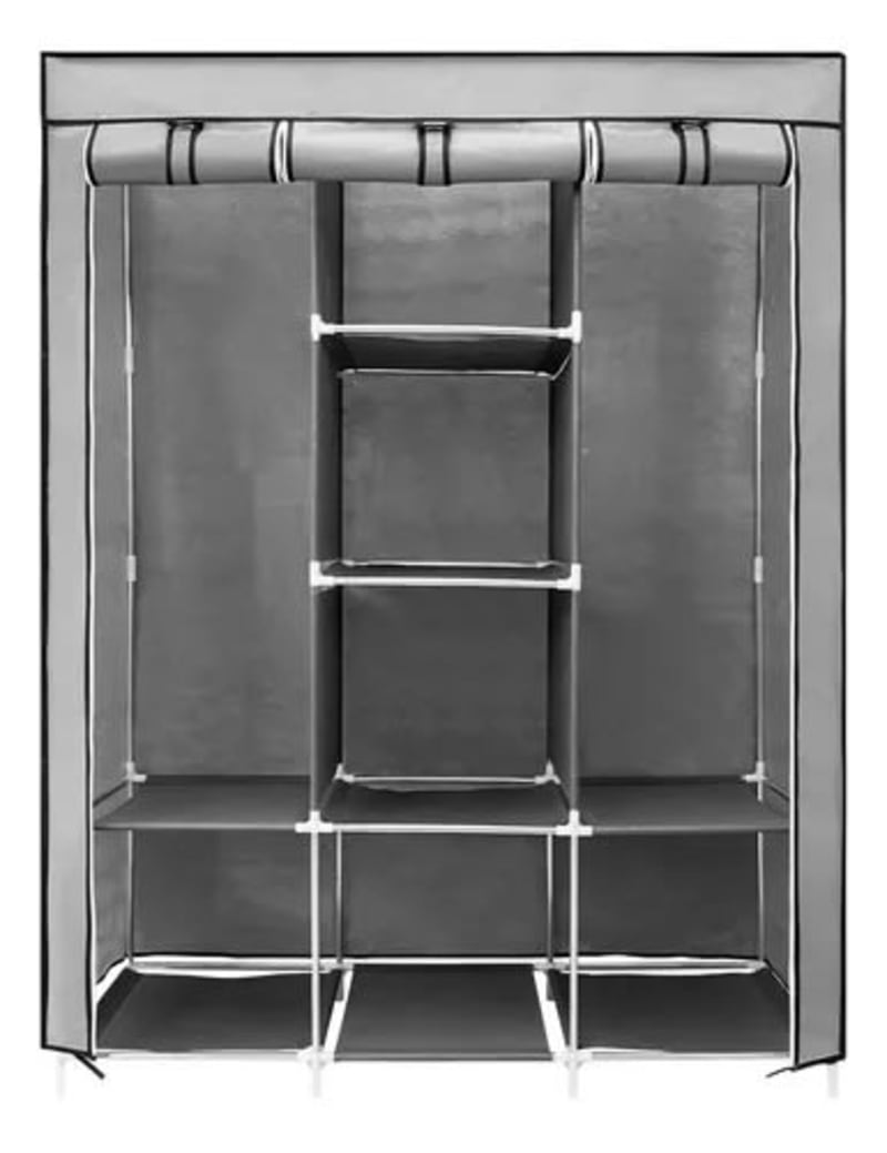 Closet Armario Desarmable Portatil Con Forro Tres Compartimientos 1
