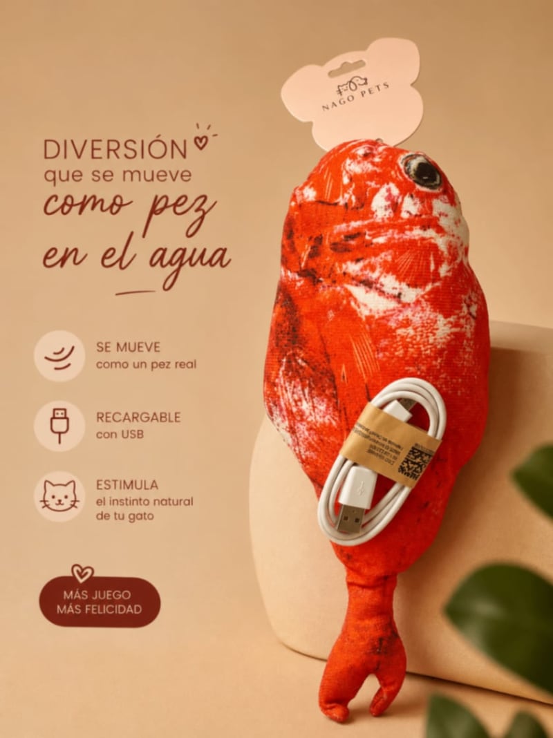 Pez Interactivo Recargable para Gatos 2