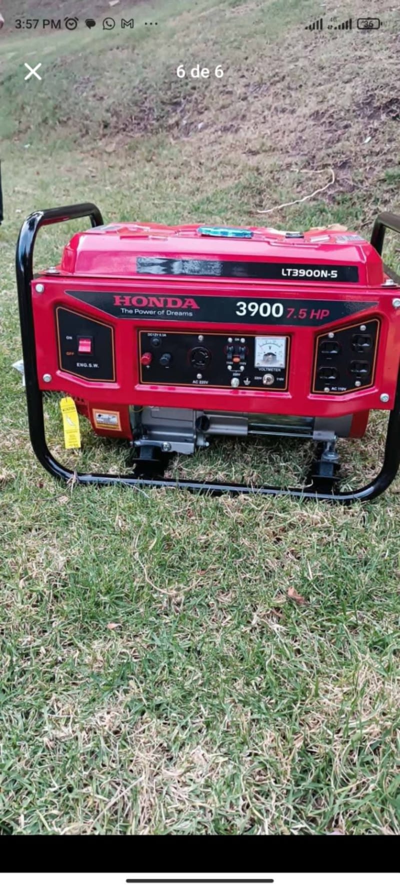 🌟Planta Electrica 3900 Honda 1
