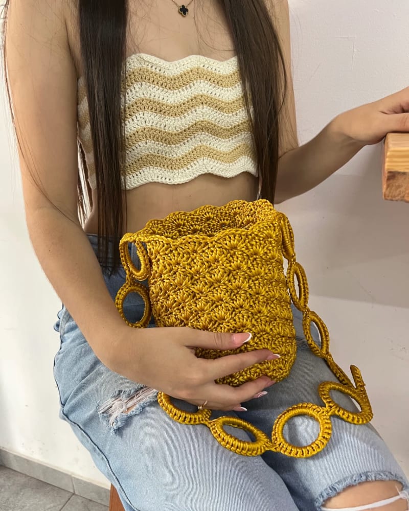 Mochila aros dorada 2