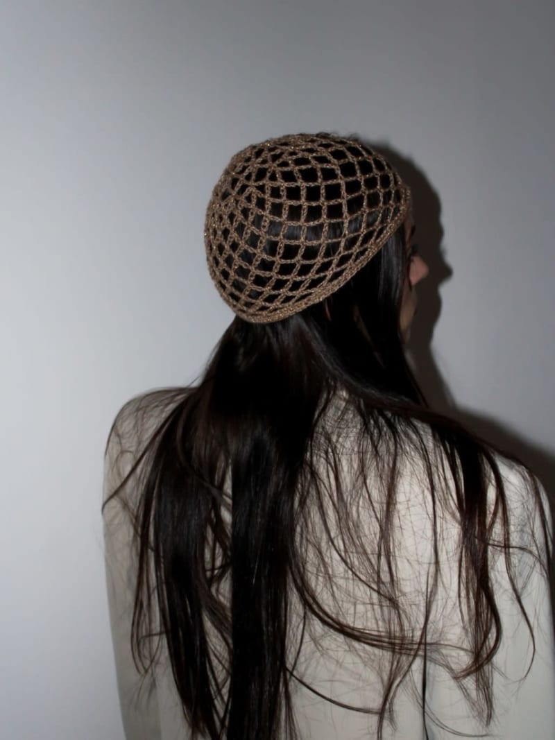Mesh hat beige 2