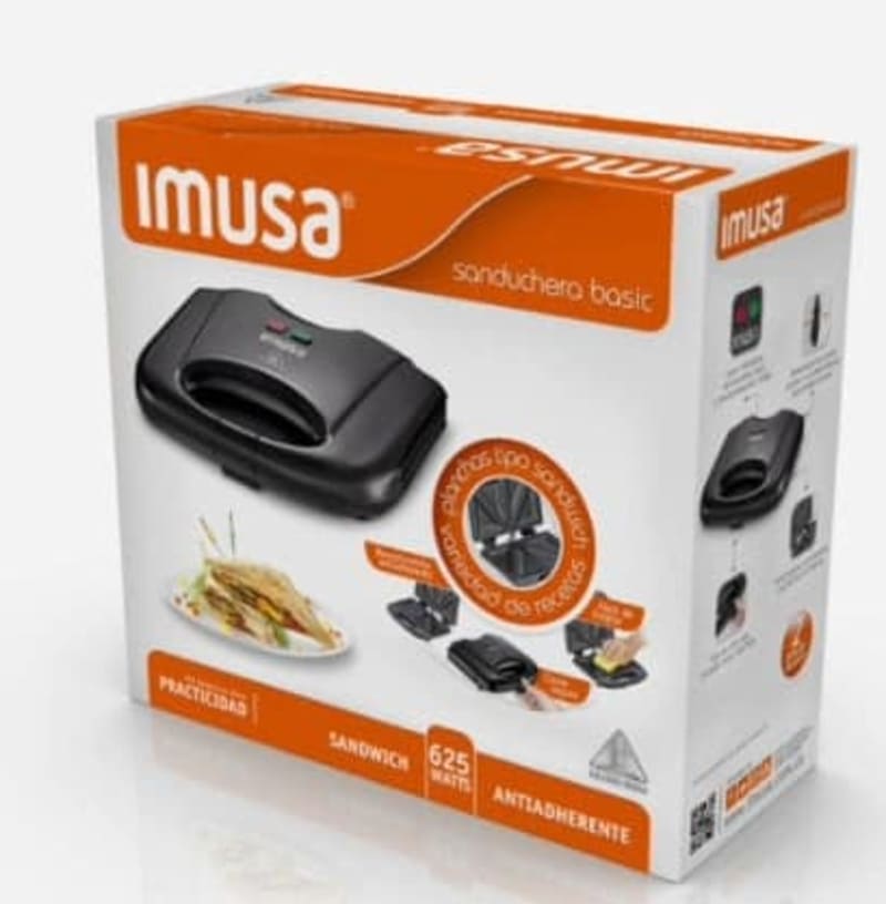 Sanduchera Imusa 2 Puestos Antiadherente 1