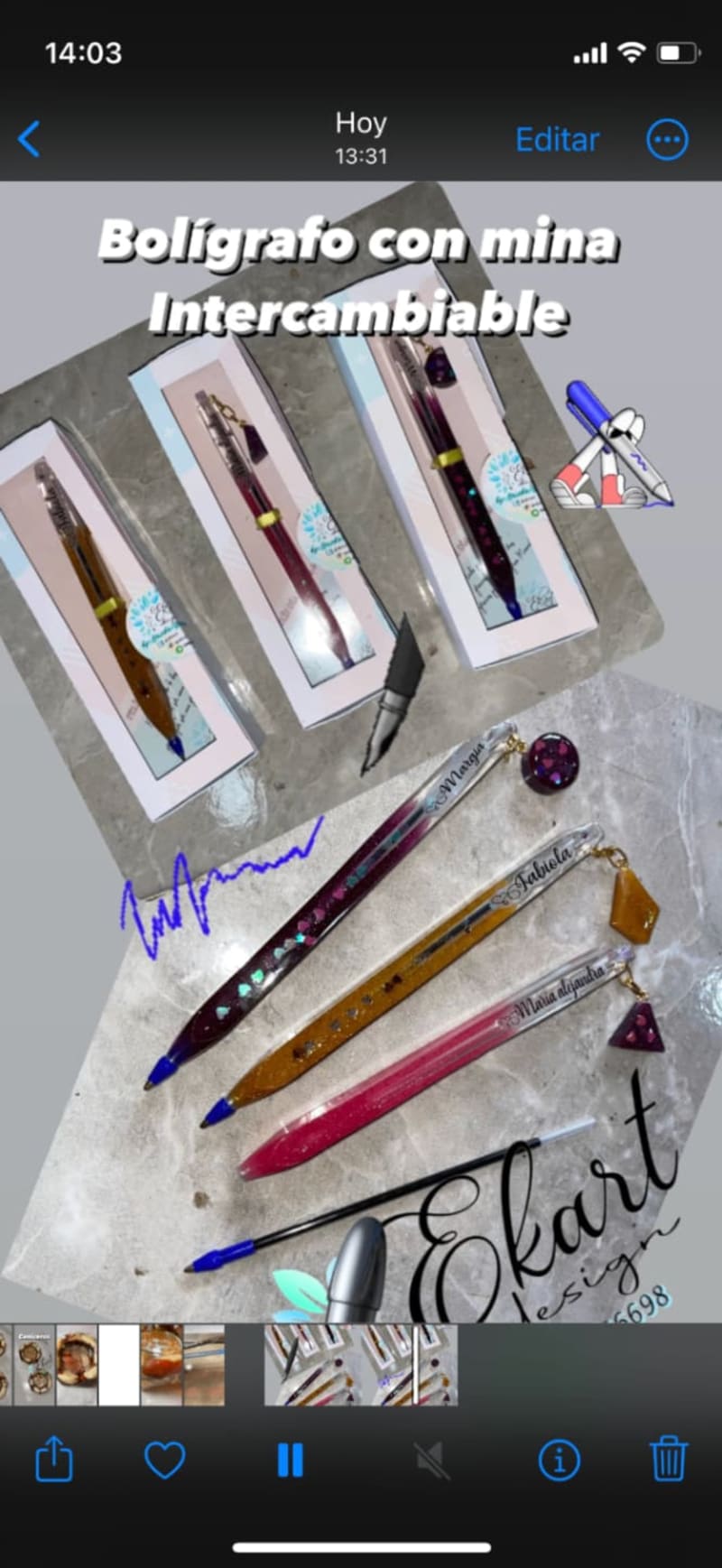 Lapiceros de Resina 2