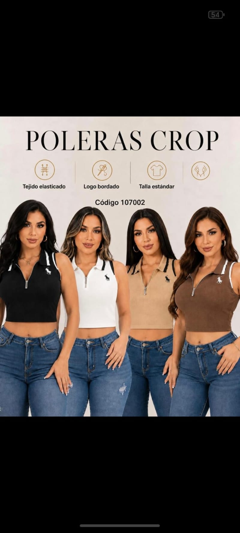 Poleras Crop Mujer 1