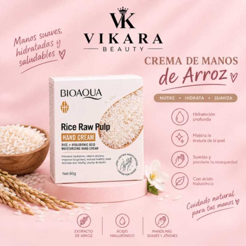 Crema de manos de arroz 1
