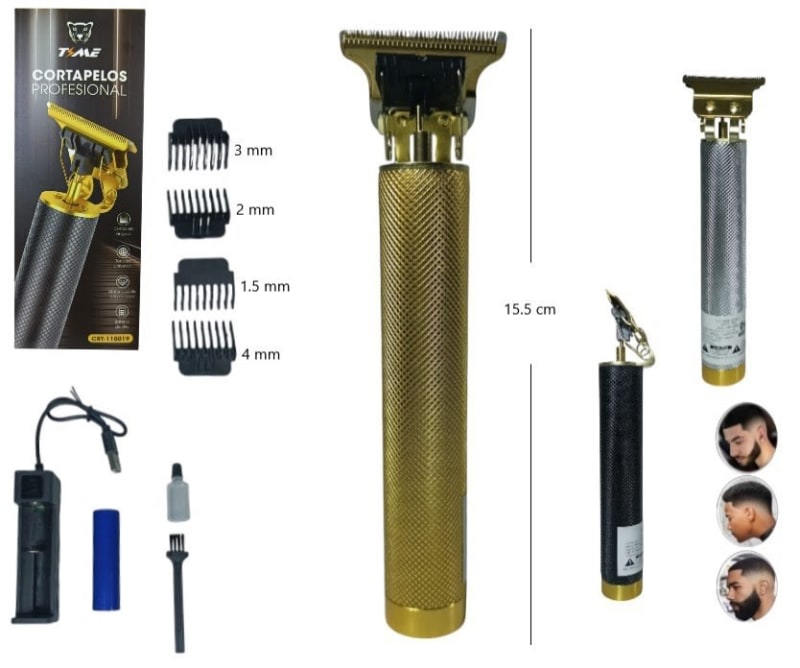 CORTA PELO TIME RECARGABLE METAL CTR110019 1