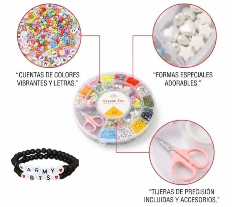 KIT PARA HACER PULSERA 2400 PCS 1
