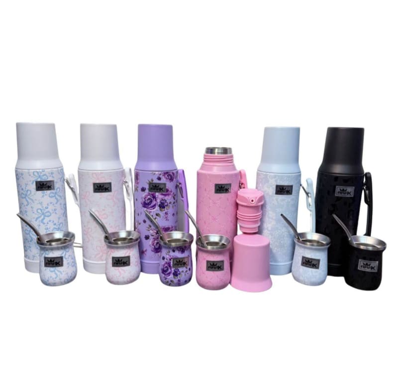 AR-498 KIT MATERO TERMO 1L + 160ML DISEÑOS 1