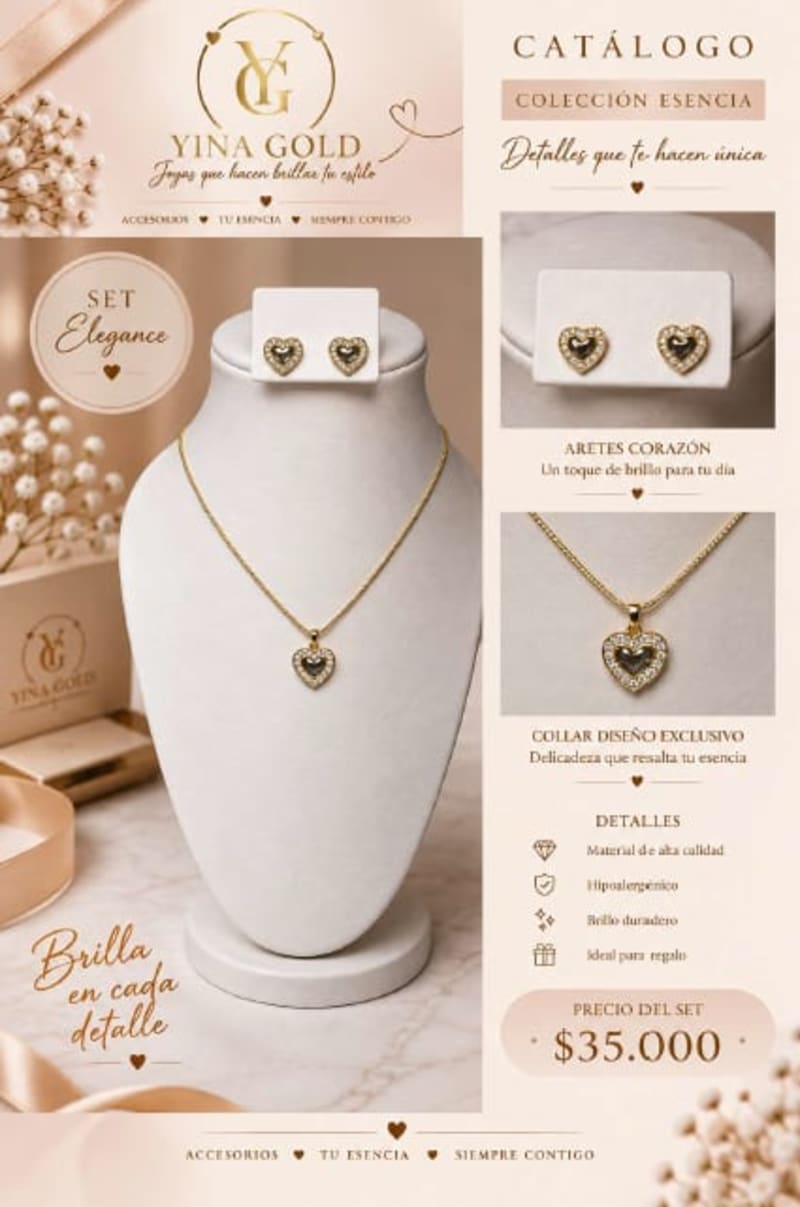 SET ELEGANTE CORAZON 1