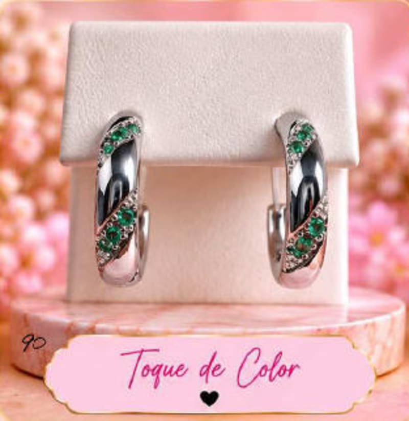 CANDONGA CLASICA CON CIRCONES VERDES 1