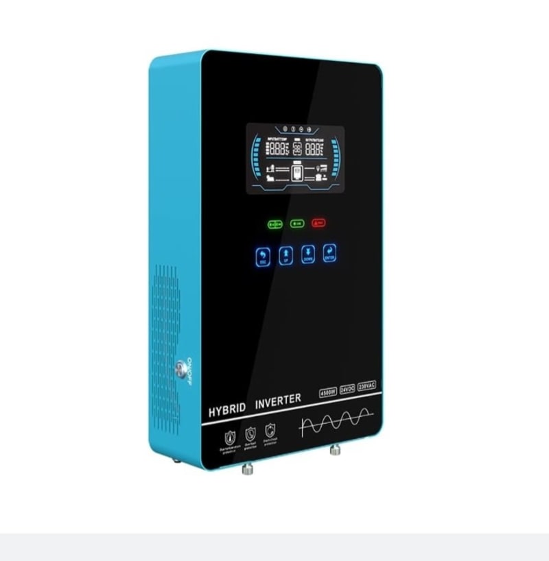 Inversor Solar Híbrido Y&H 4000W 24V a 110V Onda Pura con MPPT 140A – Pantalla Táctil y Funcionamiento Sin Bateria 1