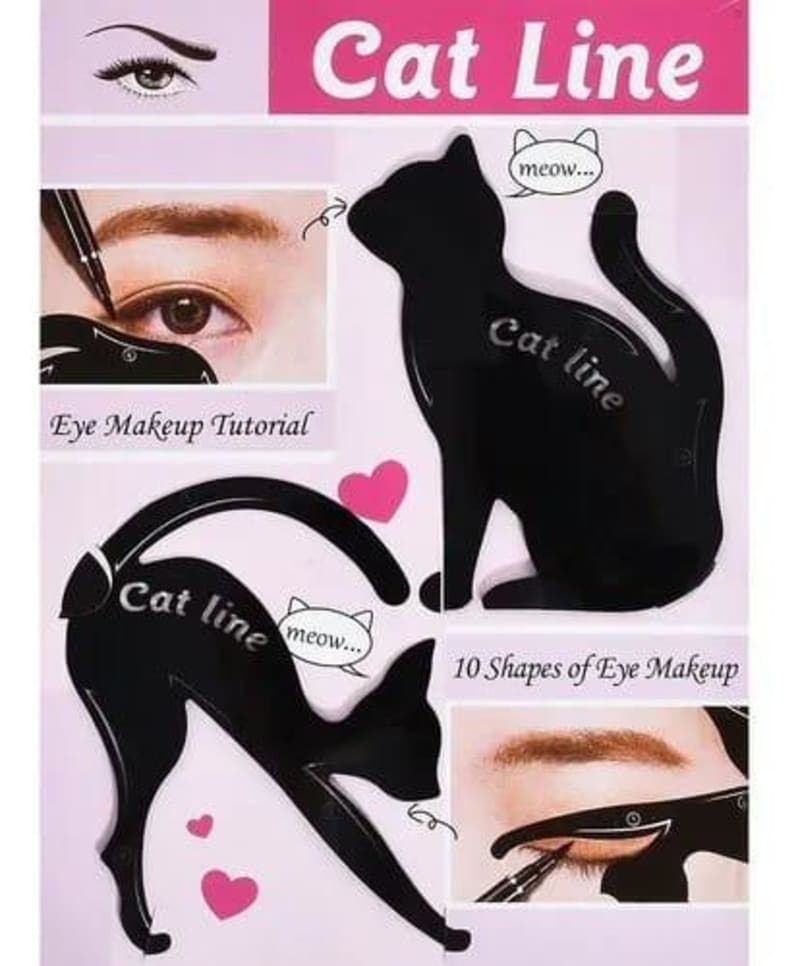 đąâ¨ Plantilla para Delineado y Sombras de Ojos â Cat Line 1
