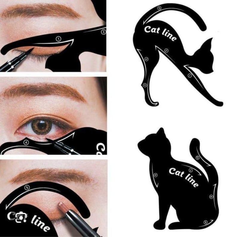 đąâ¨ Plantilla para Delineado y Sombras de Ojos â Cat Line 2