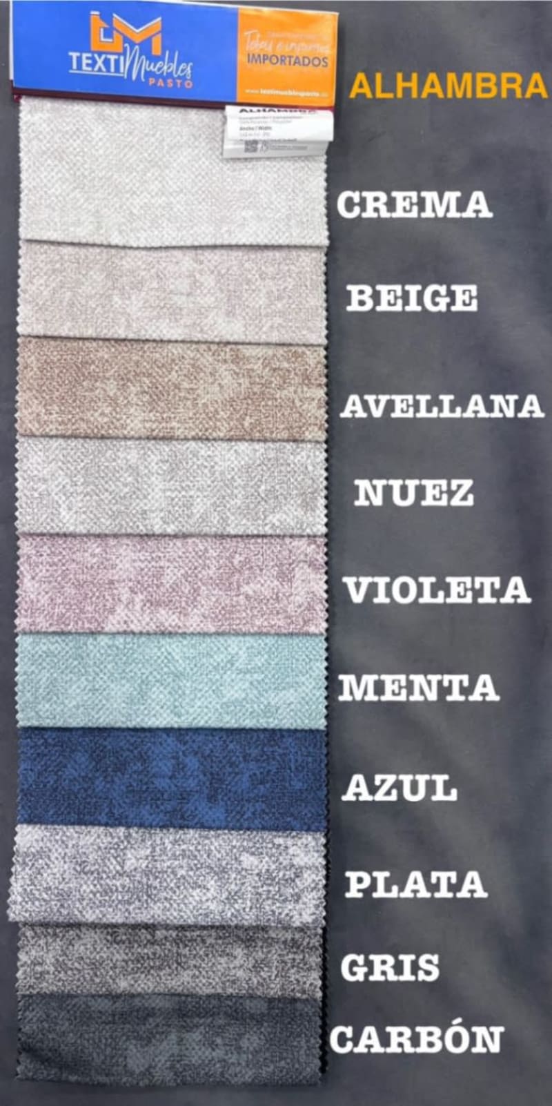 Tipos de tela - colores - texturas 56