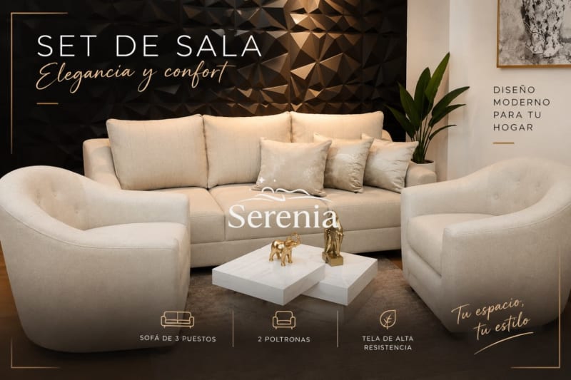 🛋️ CATÁLOGO DE SALAS SERENIA 7