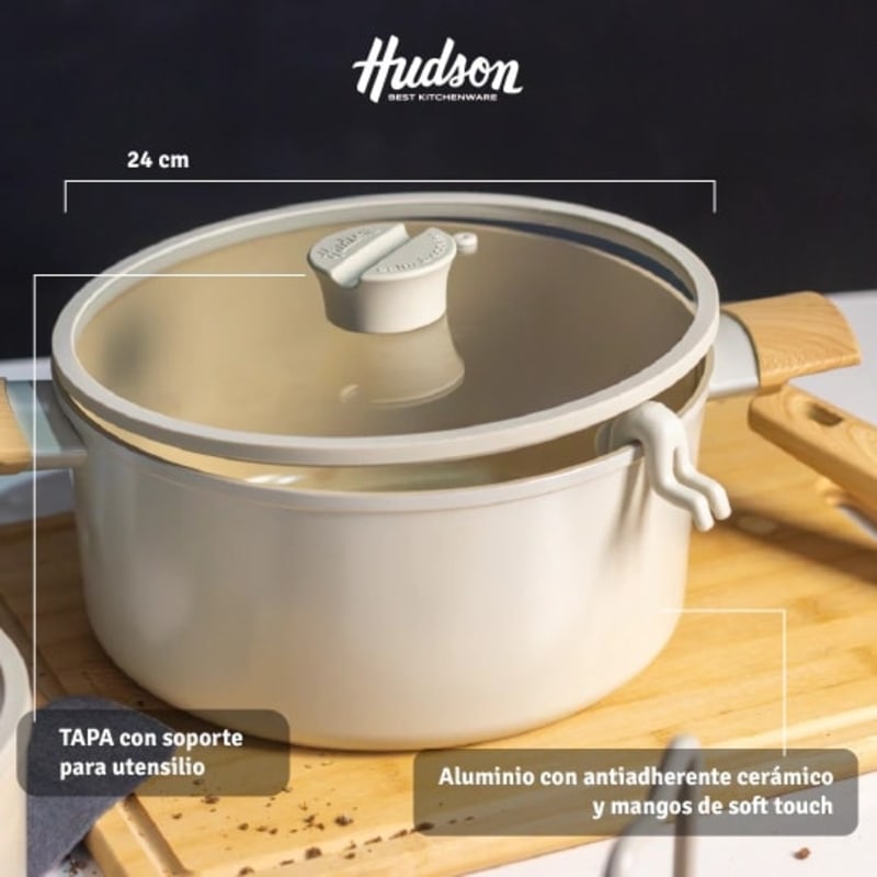 Batería De 5 Piezas Para Inducción Antiadherente Cerámico Línea Harmony 1