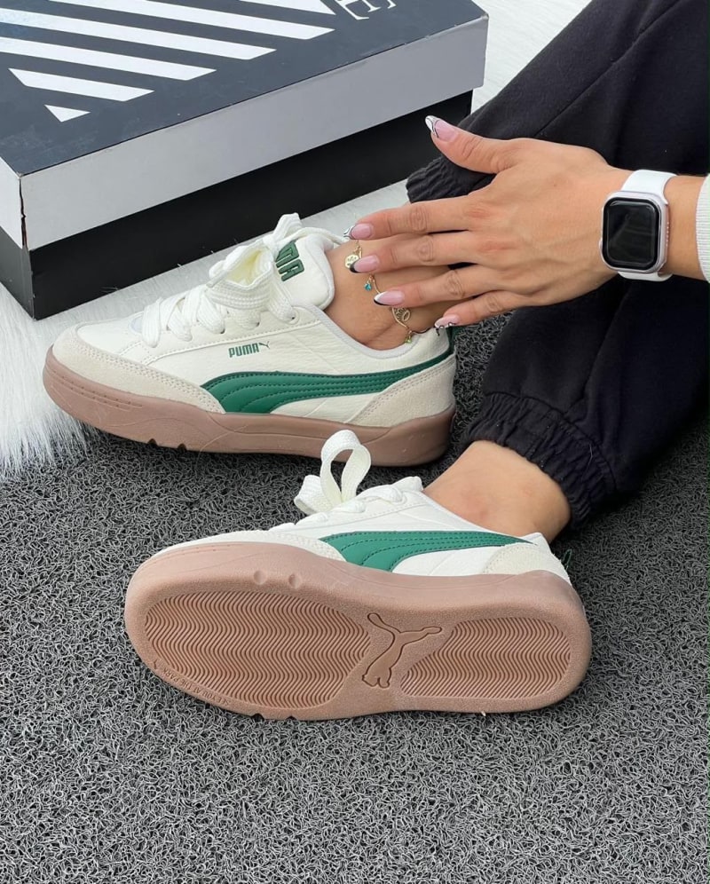PUMA PARK BEIGE-VERDE 1