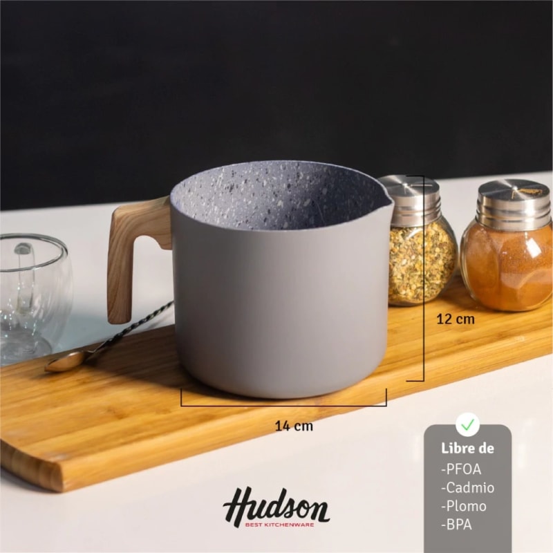Jarrito Hervidor 14cm Línea Granito Gris 1