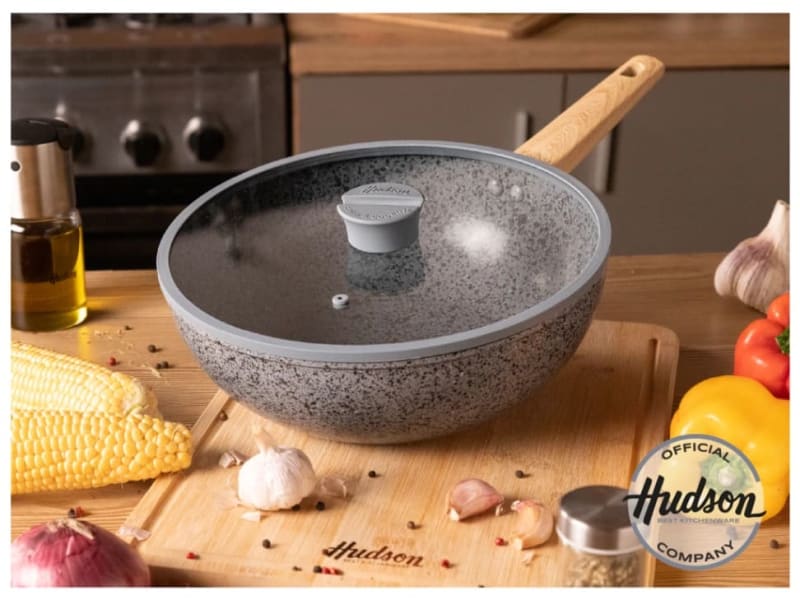 Wok 28 cm STONE de Aluminio Forjado c/ Antiadherente p/ Inducción 1