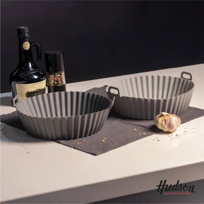 Set X2 Molde Silicona Airfryer Freidora Aire 20x6 Cm Redonda 1