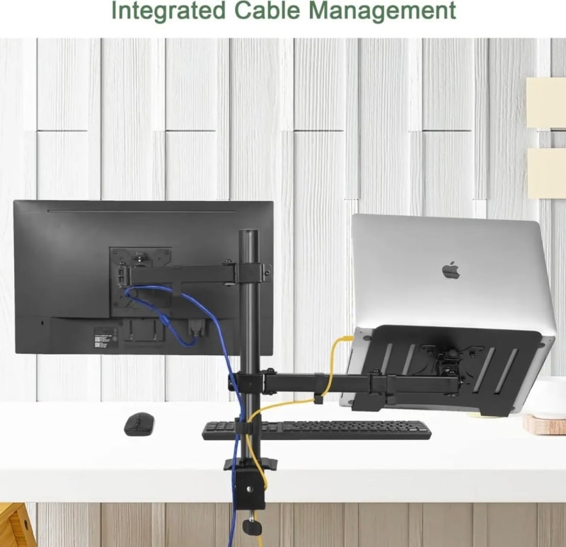 Brazo Monitor Laptop Soporte Doble Escritorio Ajustable 2