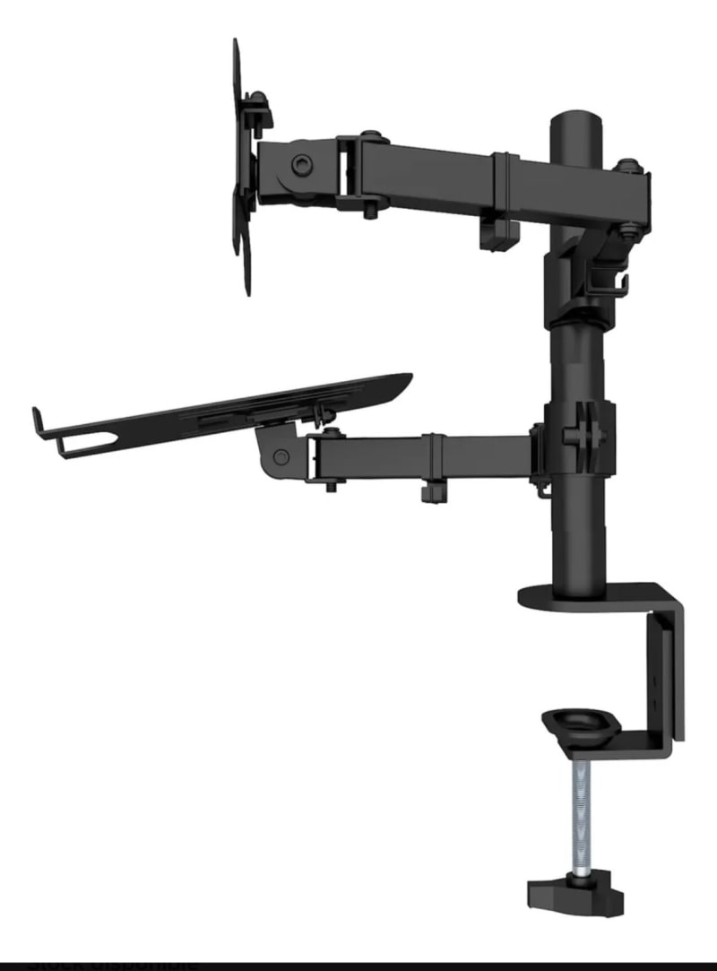 Brazo Monitor Laptop Soporte Doble Escritorio Ajustable 4