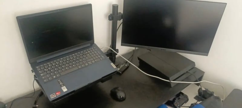 Brazo Monitor Laptop Soporte Doble Escritorio Ajustable 5