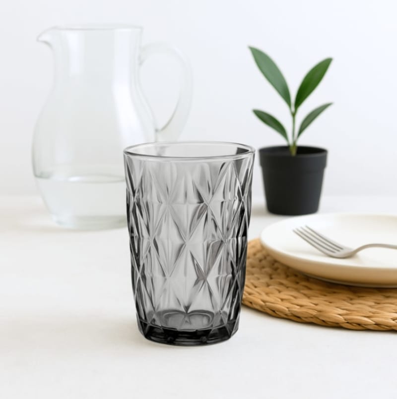 Vaso Rombo Negro X6 1