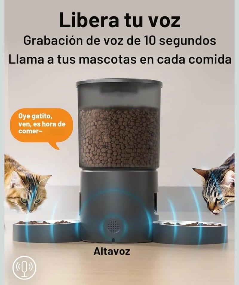 Comedor de mascotas automático doble 2