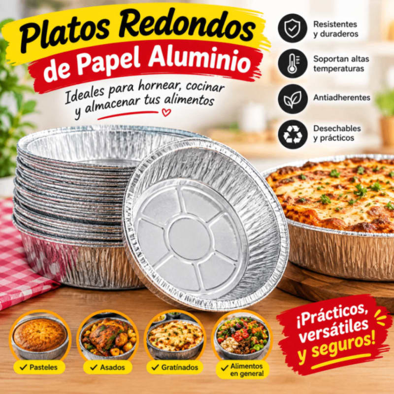 Platos de papel aluminio 1