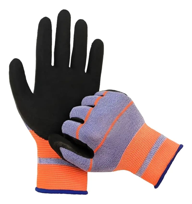 Guantes de Jardinería Anticorte Naranja y Negro 1