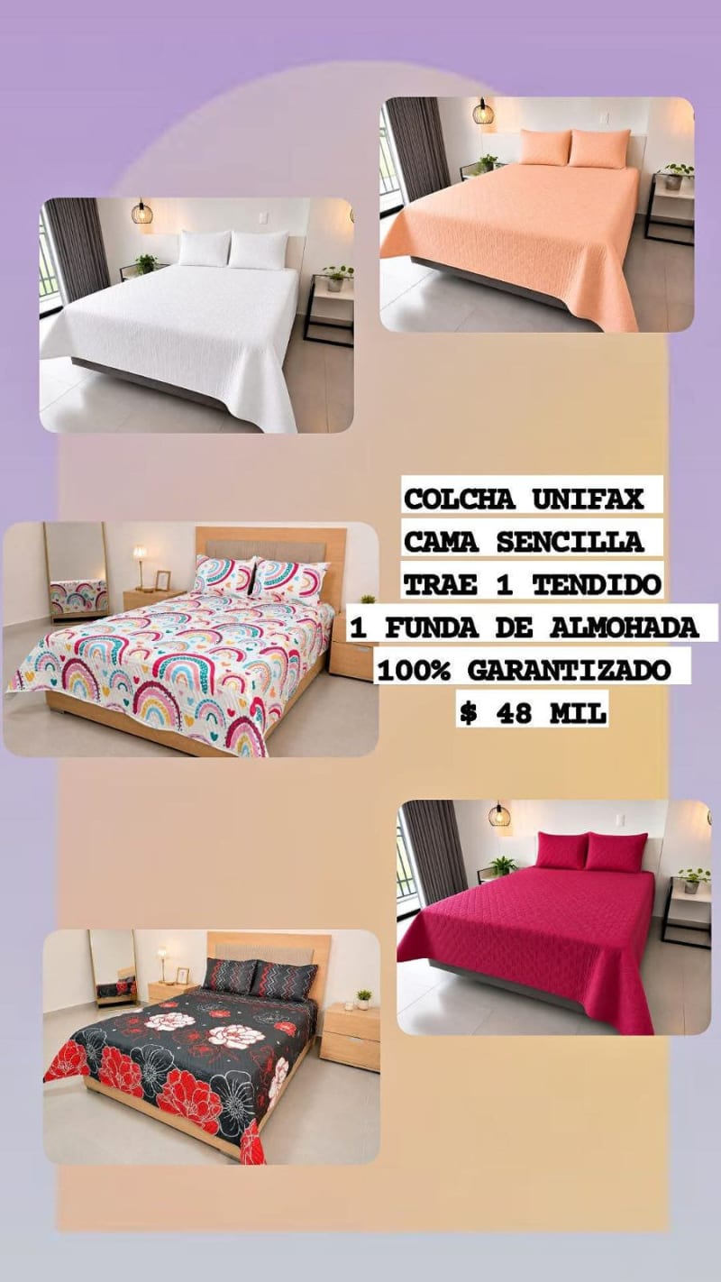 COLCHA UNIFAX CAMA SENCILLA 1
