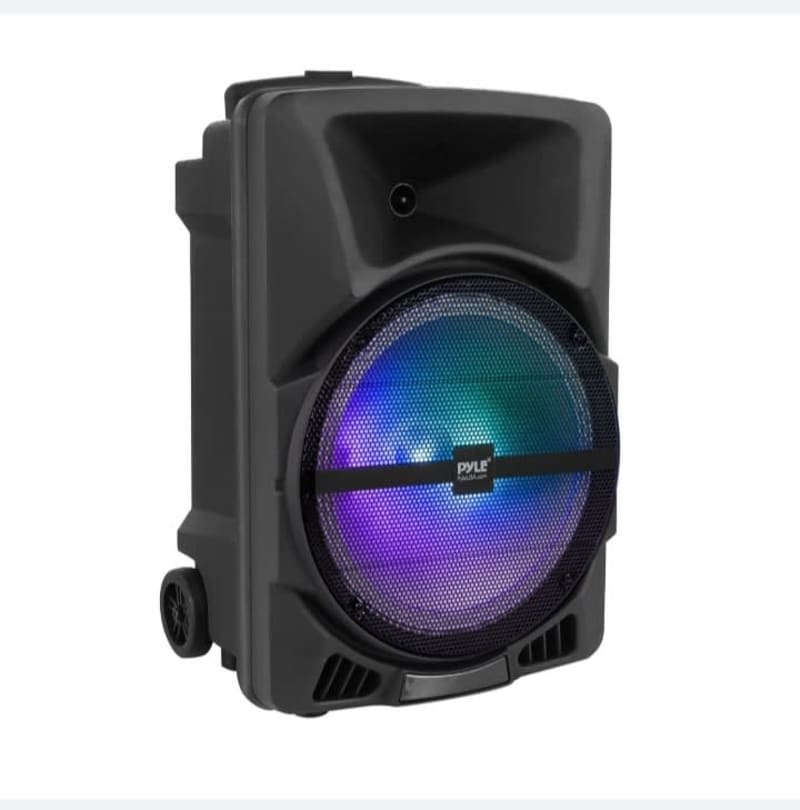 Pyle Sistema de Bocina PA Portátil Bluetooth 800W – Altavoz DJ con Subwoofer de 12", Entrada USB, SD, AUX y Micrófono 1